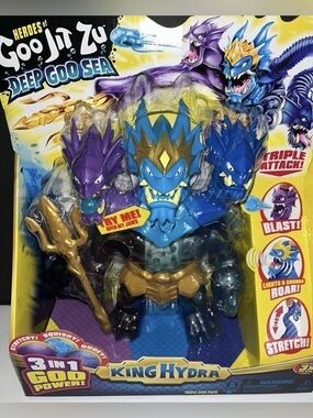 NEW Heroes of Goo Jit Zu Deep Goo Sea King Hydra Figure